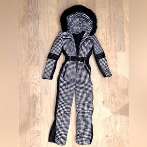 Houndstooth Snow Ski Snowboard Suit XS-S
